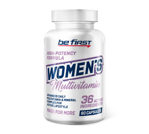 Мультивитамины для женщин, Womens Multivitamin, Be First, 60 капсул