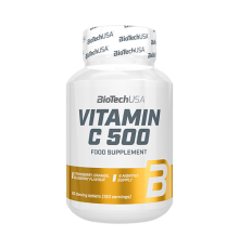 Витамин C 500, Vitamin C 500, BioTechUSA, 120 жевательных таблеток