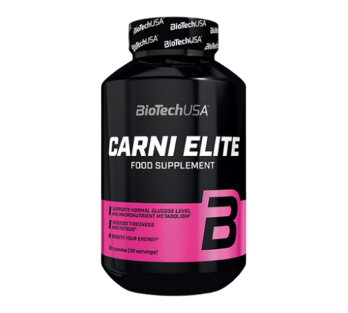 L-Карнитин, Carni Elite, BioTechUSA, 90 капсул