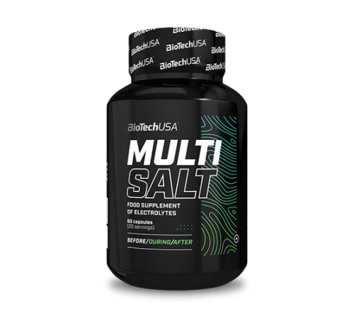 Добавка для поддержки электролитного баланса, MultiSalt, BioTechUSA, 60 капсул