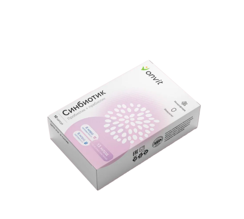 Синбиотик (пробиотик + пребиотик), ONVIT, 10 капсул