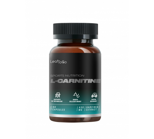 L-Карнитин, L-Carmitine, Leaf To Go, 90 капсул