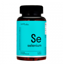 Селен, Selenium, Leaf To Go, 100 капсул