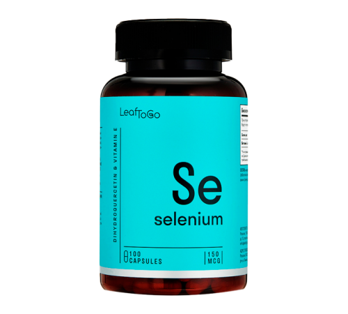 Селен, Selenium, Leaf To Go, 100 капсул