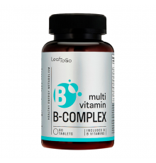 Комплекс витаминов группы B, Multivitamin B-complex, Leaf To Go, 60 таблеток