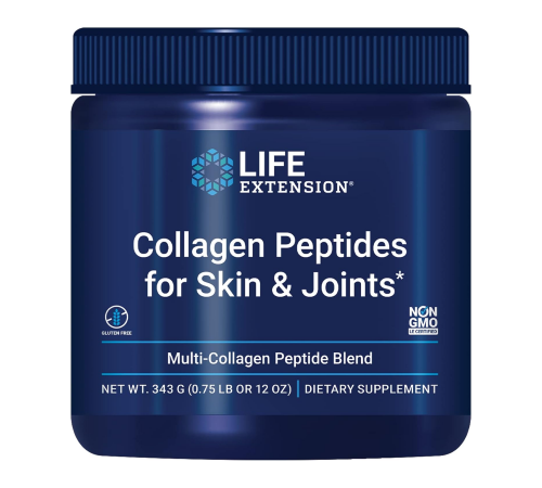 Пептиды коллагена, Collagen peptides for skin & joints, Life Extension, 343 г