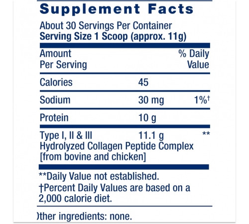 Пептиды коллагена, Collagen peptides for skin & joints, Life Extension, 343 г