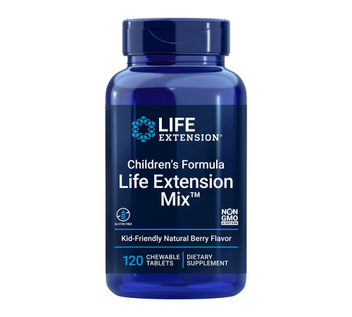 Поливитаминная формула для детей, Children's Formula Mix, Life Extension, 120 жевательных таблеток