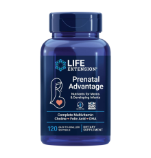 Комплекс витаминов и минералов для беременных и кормящих мам, Prenatal Advantage, Life Extension, 120 желатиновых капсул