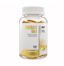 Омега-3 Голд, Omega-3 Gold, Maxler, 120 желатиновых капсул