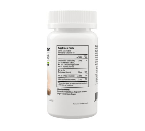 Гингко Билоба, Ginkgo Biloba Organic, Maxler, 60 таблеток