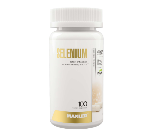 Селен, Selenium, Maxler, 100 вегетарианских капсул
