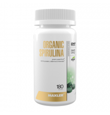 Спирулина, Spirulina Organic 500 mg, Maxler, 180 таблеток
