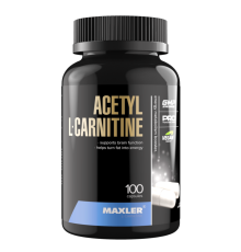 Ацетил L-Карнитин, Acetyl L-Carnitine, Maxler, 100 капсул