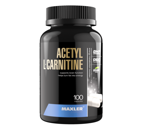 Ацетил L-Карнитин, Acetyl L-Carnitine, Maxler, 100 капсул