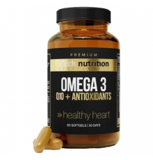 Омега-3 с коэнзимом Q10, Omega-3 Q10+Antioxidants, aTech Nutrition Premium, 60 желатиновых капсул
