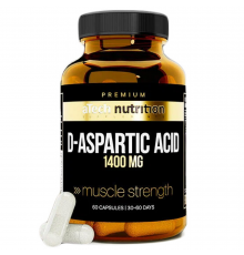 D-аспарагиновая кислота, D-Aspartic acid, aTech Nutrition Premium, 60 желатиновых капсул