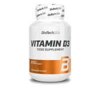 Витамин Д3, Vitamin D3, BioTechUSA, 60 таблеток
