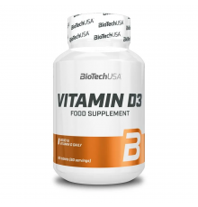 Витамин Д3 2000 МЕ, Vitamin D3 2000 IU, BioTechUSA, 60 таблеток