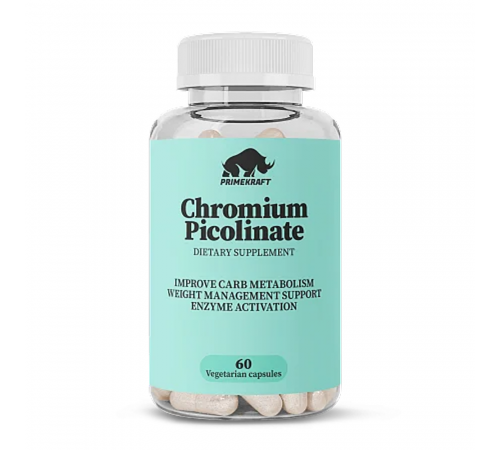 Пиколинат хрома, Chromium Picolinate, Prime Kraft, 60 вегетарианских капсул