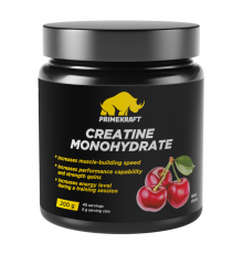 Креатин со вкусом Wild cherry (дикая вишня), Creatine Monihydrate wild cherry, Prime Kraft, банка 200г
