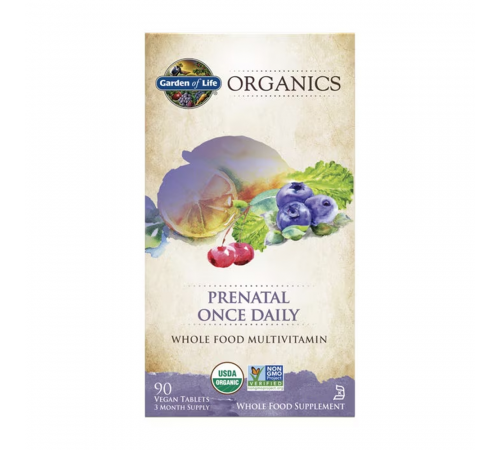 Витамины для беременных, MyKind Organics Prenatal Once Daily, Garden of life, 90 веганских таблеток
