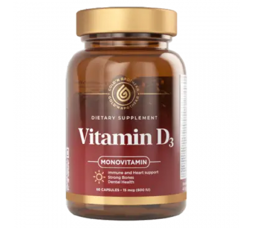 Витамин Д3, Vitamin D3, Apotheka, 60 капсул