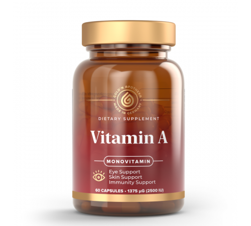 Витамин А, Vitamin A, Apotheka, 60 капсул