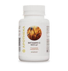Витамин С (Аскорбиновая кислота), Vitamin C, Apotheka, 60 капсул