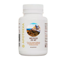 Железо 20 мг, Iron 20 mg, Apotheka, 60 капсул
