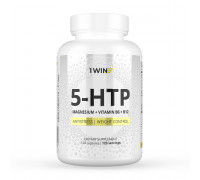 5-Гидрокситриптофан с Магнием и Витаминами В6 и В12, 5-HTP with Magnesium and Vitamin B, 1Win, 60 капсул