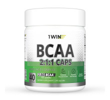 Аминокислотный комплекс БЦАА, BCAA 2:1:1, 1Win, 240 капсул