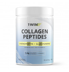 Коллаген + Витамин С с Глюкозамином и Хондроитином, Collagen + Vtamin C + Glucosamine and Chondroitin Neutral, 1Win, 180 г