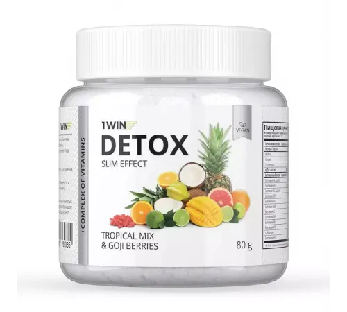 Детокс "Тропический микс и Ягоды Годжи", Detox Tropical Mix + Goji Berries, 1Win, 80 г