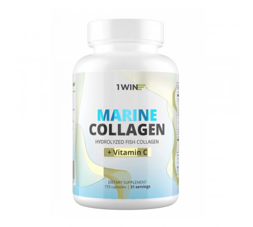 Морской Коллаген, Marine collagen, 1Win, 155 капсул