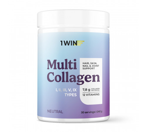 Мульти Коллаген, Multi Collagen Neutral, 1Win, 240 г