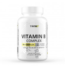 Комплекс Витаминов группы В, Vitamin B Complex, 1Win, 60 капсул