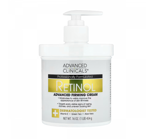 Ретинол антивозрастной укрепляющий крем, Retinol Advanced Firming Cream, Advanced Clinicals, 454 г