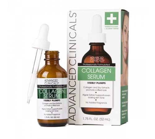 Коллагеновая сыворотка, Collagen Serum, Advanced Clinicals, 52 мл