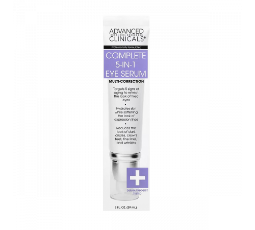 Комплексная сыворотка для глаз 5-в-1, Complete 5-In-1 Eye Serum, Advanced Clinicals, 59 мл