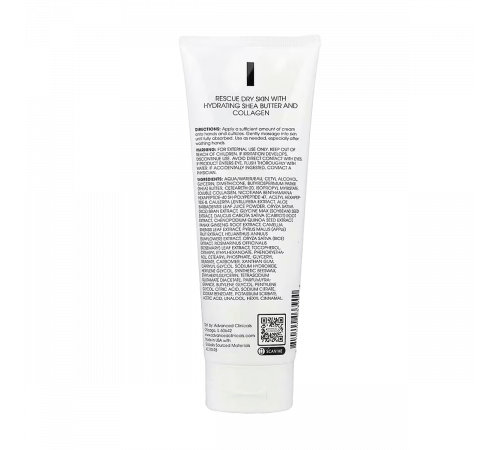 Коллагеновый крем для рук, Collagen Hand Cream, Advanced Clinicals, 237 мл