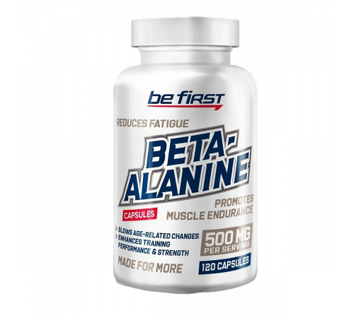 Бета-аланин, Beta-Alanine Capsules, Be First, 120 капсул