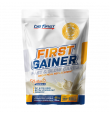 Гейнер со вкусом ванили, First Gainer Fast & Slow Carbs, Be First, 1000 г