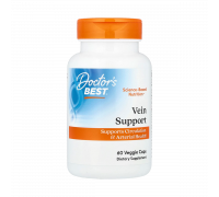 Добавка для поддержки вен, Vein Support, Doctor's Best, 60 вегетарианских капсул