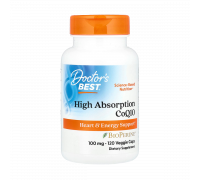 Коэнзим Q10 с биоперином, High Absorption CoQ10 with BioPerine, Doctor's Best, 120 вегетарианских капсул