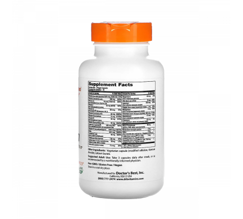 Мультивитаминный комплекс, Multi-Vitamin, Doctor's Best, 90 вегетарианских капсул