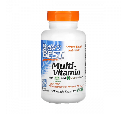 Мультивитаминный комплекс, Multi-Vitamin, Doctor's Best, 90 вегетарианских капсул