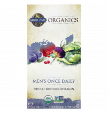 Мультивитамины для мужчин 40+, mykind Organic Men's Multi 40+, Garden of Life, 60 веганских таблеток