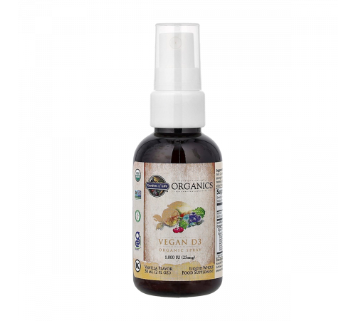Органический спрей витамин D3, mykind Organics Vegan D3 Organic Spray, Garden of Life, 58 мл