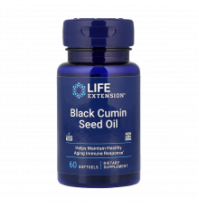 Масло чёрного тмина 500мг, Black Seed Oil, Life Extension, 60 капсул